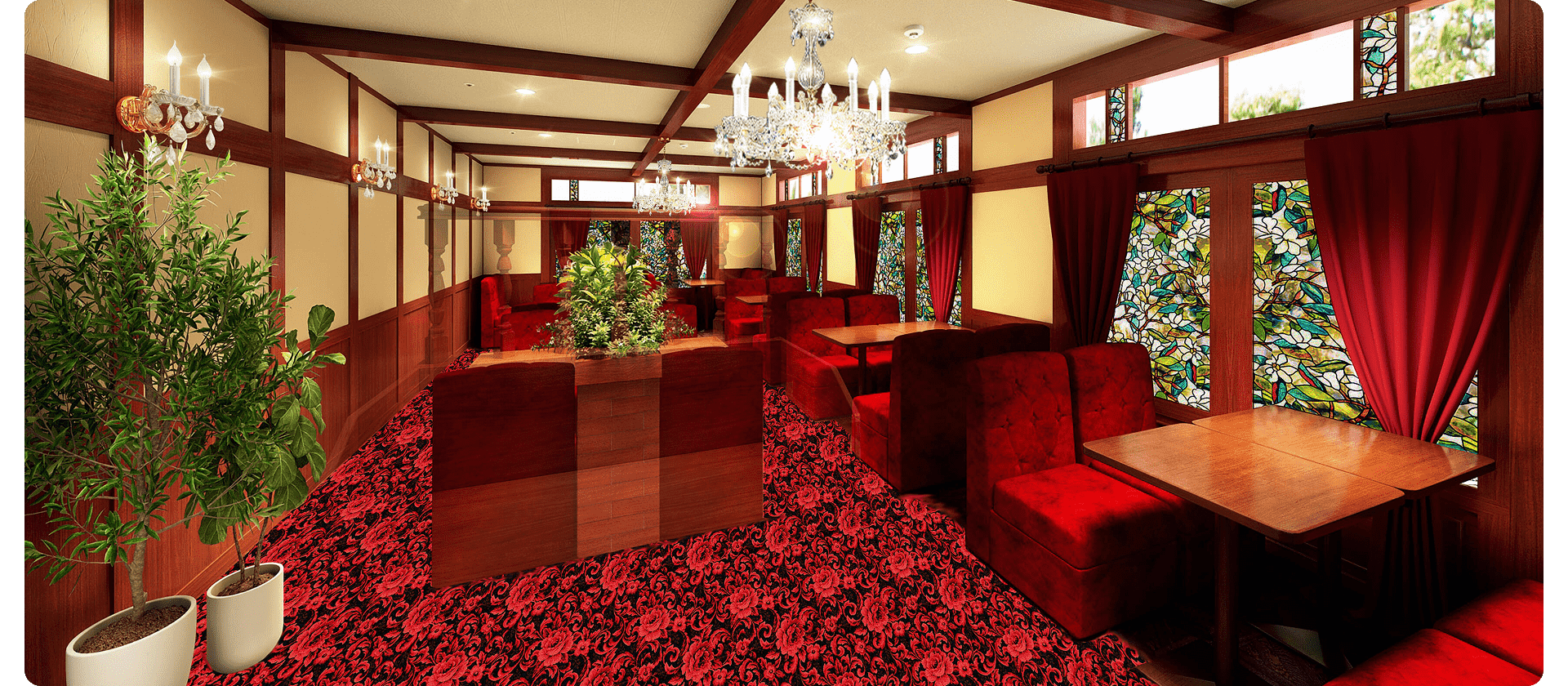 写真：喫茶風エリア